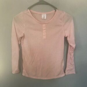 Pink Long Sleeve Kids Shirt